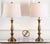 Gold 29 Inch H Candlestick Table Lamp in Gold - a Pair For Sale - Image 8 of 9