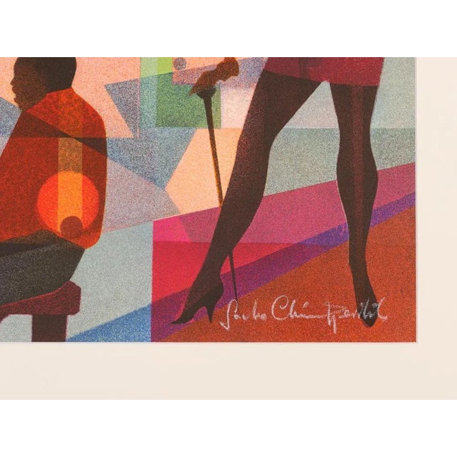 Club Night, Screen Print on Thick Paper, Framed For Sale - Image 8 of 12