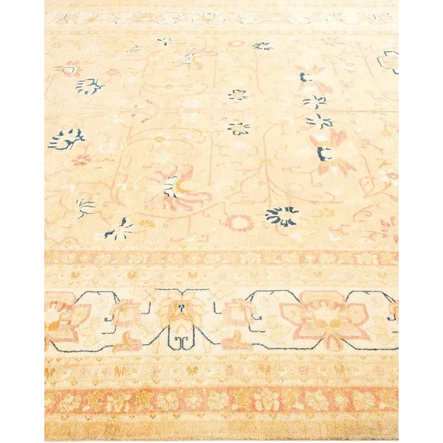 Solo Rugs Mogul, One-of-a-Kind Hand-Knotted Area Rug in Ivory, 8' 1" x 10' 1" For Sale - Image 4 of 8