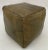 Square Green Olive Handmade Moroccan Leather Pouf Cover For Sale - Image 11 of 11