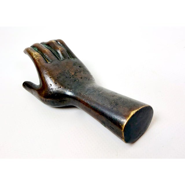Antique Females Hand in Bronze Paperweight, 19th Century For Sale - Image 5 of 12