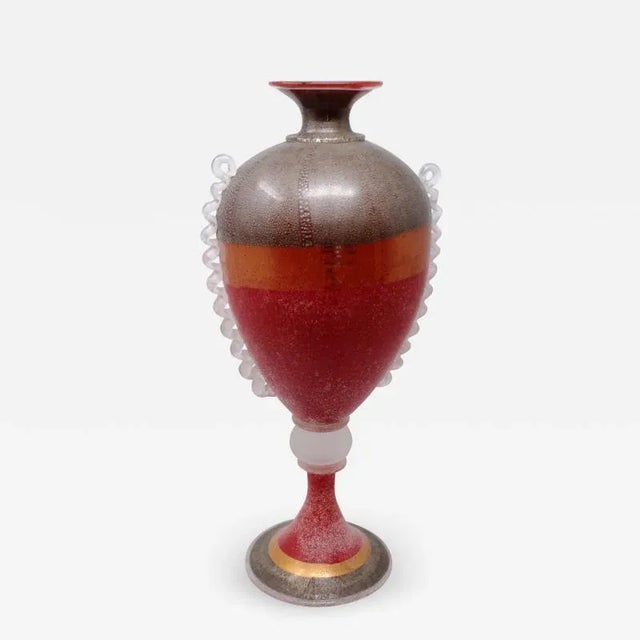 Glass Gambaro & Poggi - Scavo Vase by Gambaro & Poggi For Sale - Image 7 of 7