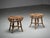 Franco Albini Rattan and Bamboo Round Ottomans by Franco Albini, 1960s, Set of 2 For Sale - Image 4 of 10