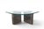 A 1970s coffee table with a polished chrome base and a glass top, reflecting the clean, industrial-glam lines popular in...
