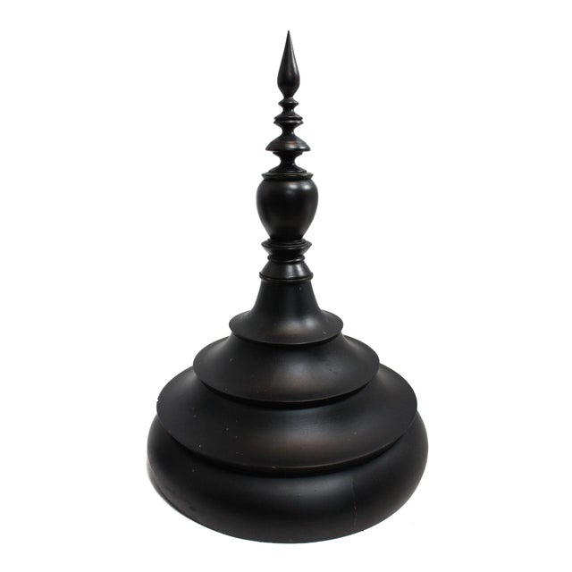 Burmese Black Lacquer Offering Vessel "Hsunok" For Sale - Image 6 of 10