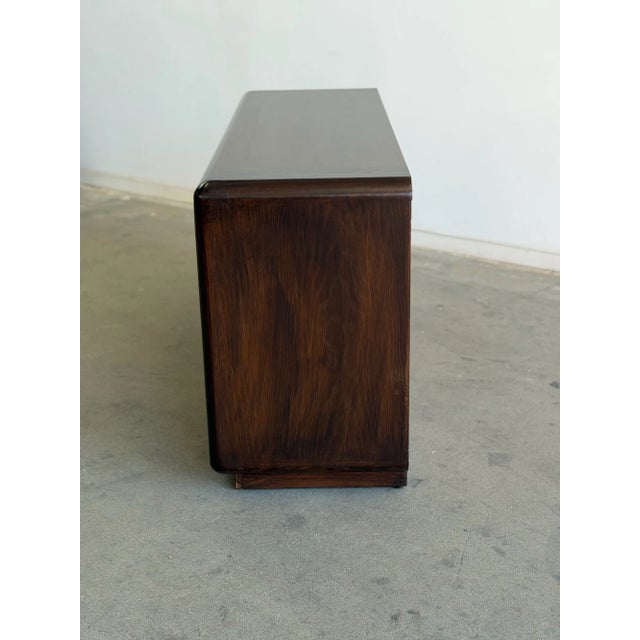 1980s Arched Oak Dresser For Sale - Image 9 of 11