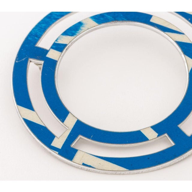 Contemporary Boris Bally Recycled Street Sign Brooch, 2000 For Sale - Image 3 of 6