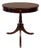 Vintage Traditional Mahogany Round Drum Table W/ Lions Head Pulls For Sale