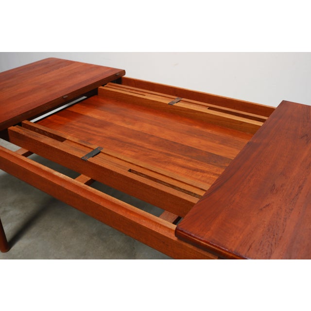 1960s Danish Extendable Teak Dining Table by Glostrup Møbelfabrik, 1965 For Sale - Image 5 of 12