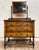 This is a gorgeous antique Barley twist tiger oak dresser with swivel mirror. Features barley twist posts and legs, swivel...