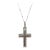 Diamond Cross Pendant Necklace in 14kt White Gold – 1.20ctw, 18in, New For Sale