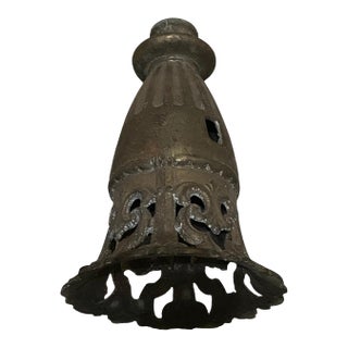 Antique Art Deco Style Bronze Bell Shape Ceiling Light Plate For Sale