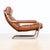 Exceptional vintage 1970s lounge chair attributed to Jan des Bouvrie for Gelderland, featuring a sculptural tubular chrome...
