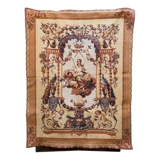 Vintage French Portico of Juno Wall Tapestry, 1970s For Sale
