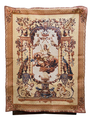 Vintage French Portico of Juno Wall Tapestry, 1970s