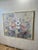 Contemporary Large Signed Lee Reynolds Floral Still Life Painting in Original Brass Frame For Sale - Image 3 of 9