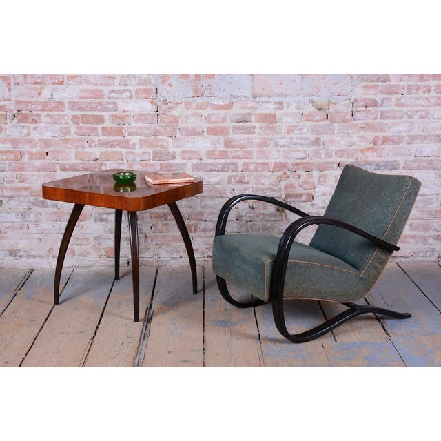 Czech Art Deco H-269 Lounge Chair attributed to J. Halabala for Up Závody, 1930s For Sale - Image 12 of 15