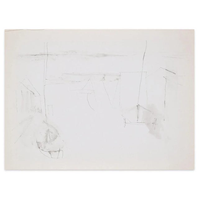 Figures is an original drawing on ivory paper realized by Flor David in the 1950s This is an original pen and watercolored...