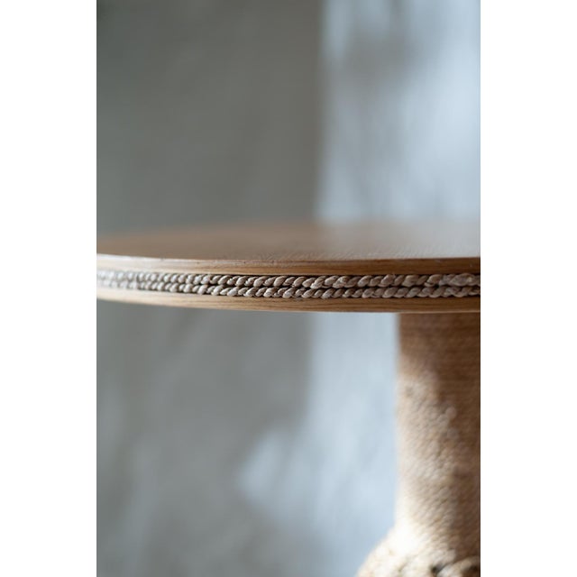 Coffee Table and Chairs in Rope, 1970s, Set of 3 For Sale - Image 3 of 16