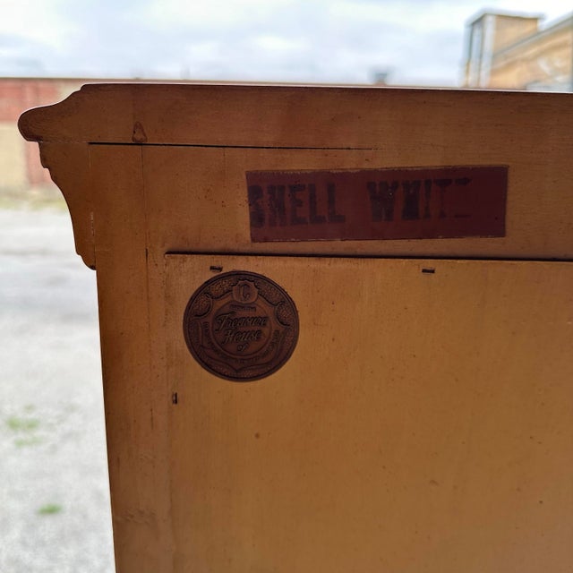 French Style Curio Glass Cabinet Hutch by Treasure House For Sale - Image 11 of 12