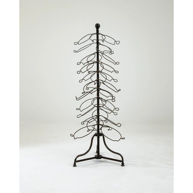 Vintage French Brasserie Plate Stand For Sale In Greensboro - Image 6 of 12