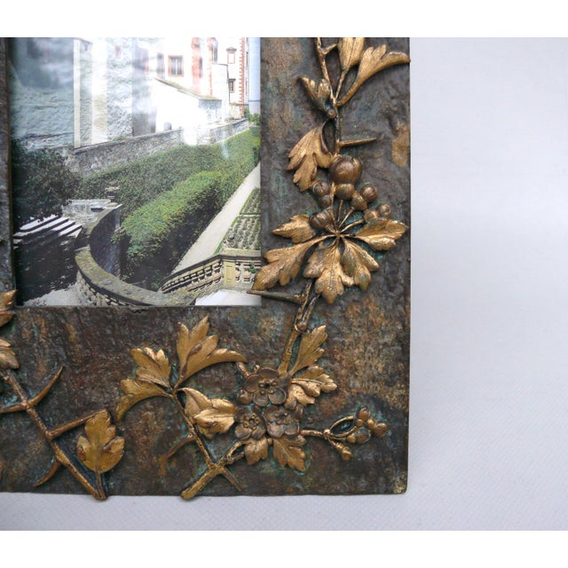 Art Nouveau Bronze Picture Frame by M. Paris, 1890s For Sale - Image 13 of 18