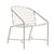 Brown Jordan Kantan Aluminum Vinyl Arm Chair, Dove frame with White Lite fabric For Sale - Image 12 of 12