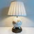 Mediterranean 1940s Porcelain Floral Pearl Lamp & Shade by Rosenthal For Sale - Image 3 of 18