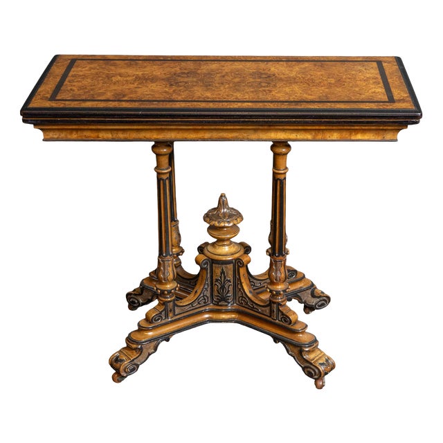 Aesthetic Movement Card Table in Walnut For Sale