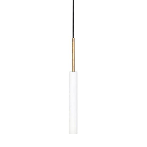 White and Brass Stav Ceiling Lamp by Johan Carpner for Konsthantverk For Sale