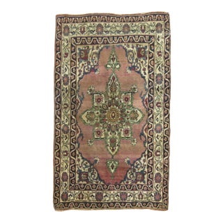 Early 20th Century Persian Lavar Kerman - 3'3" x 4'8" For Sale