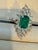 Gemstone 4Ct Finest Zambian Emerald Cut Emerald & 2.5Ct Diamond Ring, 18 Kt Gold Size 6.5 For Sale - Image 7 of 18