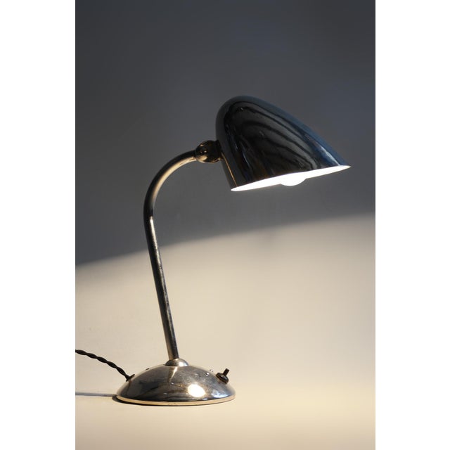 Art Deco Table Lamps in Chrome & Aluminium attributed to Franta Anyz for Napako, Czech, 1930s, Set of 2 For Sale - Image 12 of 15