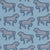 Mid-Century Modern Sample - Schumacher Faubourg Fabric in Blue For Sale - Image 3 of 3
