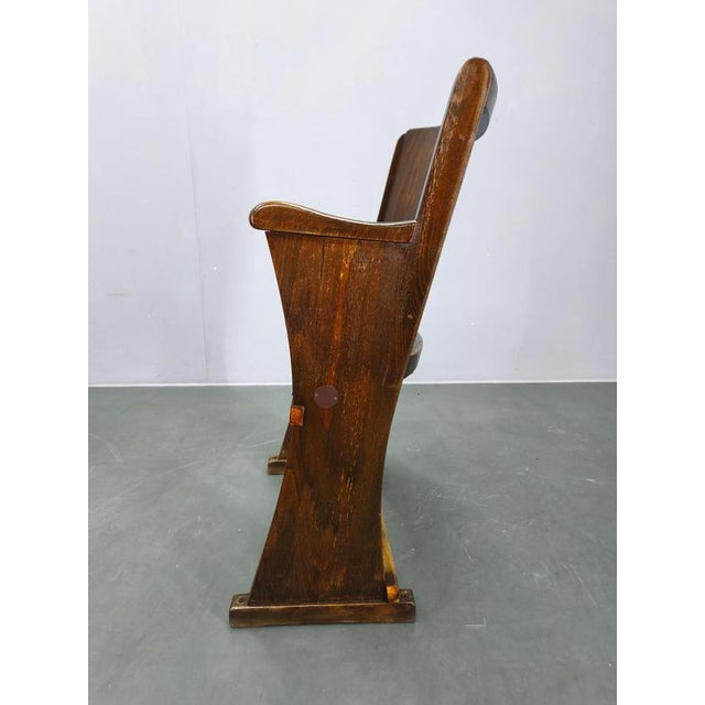 Vintage Cinema Chair in Beech, 1950s For Sale - Image 4 of 13