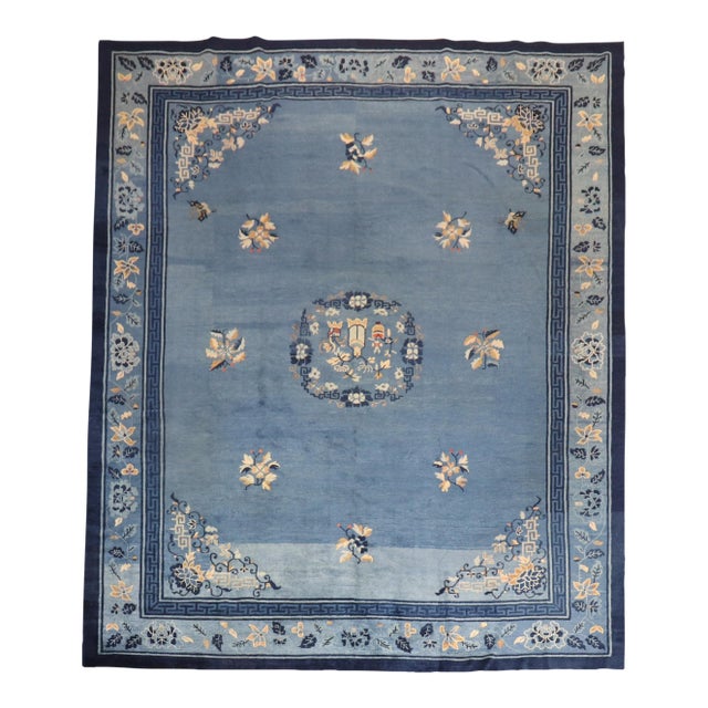 Early 20th Century Zabihi Collection Chinese Peking Room Rug - 9'1" x 11'8" For Sale