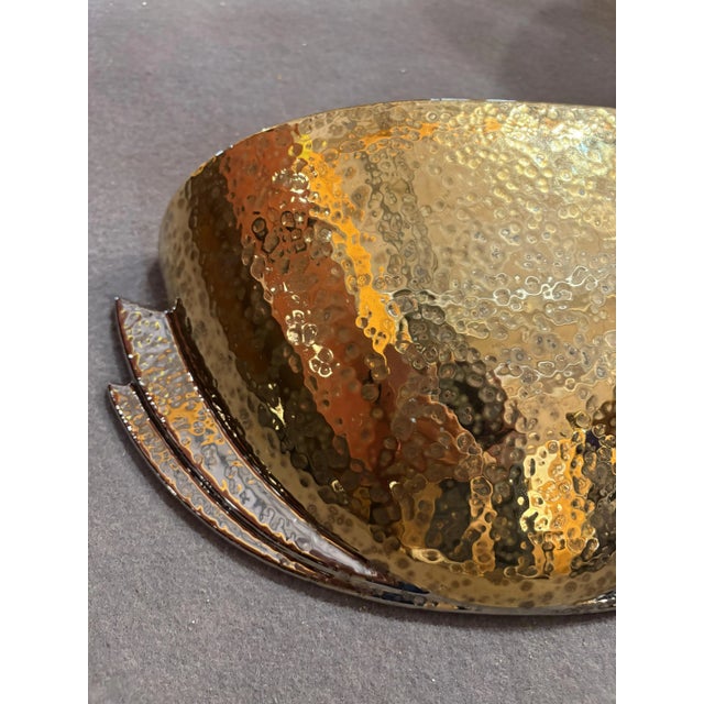 1970s Ceramic and Golden Wall Lamps, 1970s, Set of 2 For Sale - Image 5 of 10