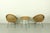 Vintage Italian Rattan Basket Chairs and Bistro Table Set, 1960s, Set of 3 For Sale - Image 17 of 18
