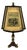 Vintage Hunting Scene Table Lamp in Brass, 1950s For Sale