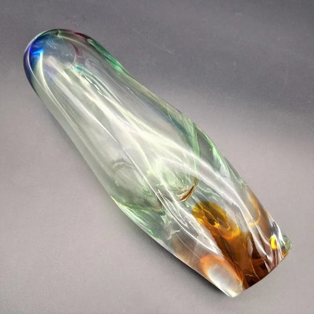 Madorious Glass Vase by Josef Rozinek for Borske, 1960s, in Flawless conditions. Designed 1960 to 1969 I have official...
