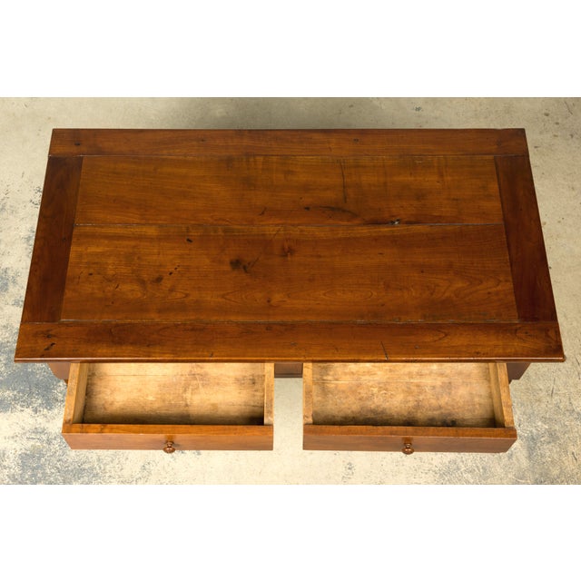 Wood Mid-19th Century French Louis Philippe Walnut Writing Table For Sale - Image 7 of 18