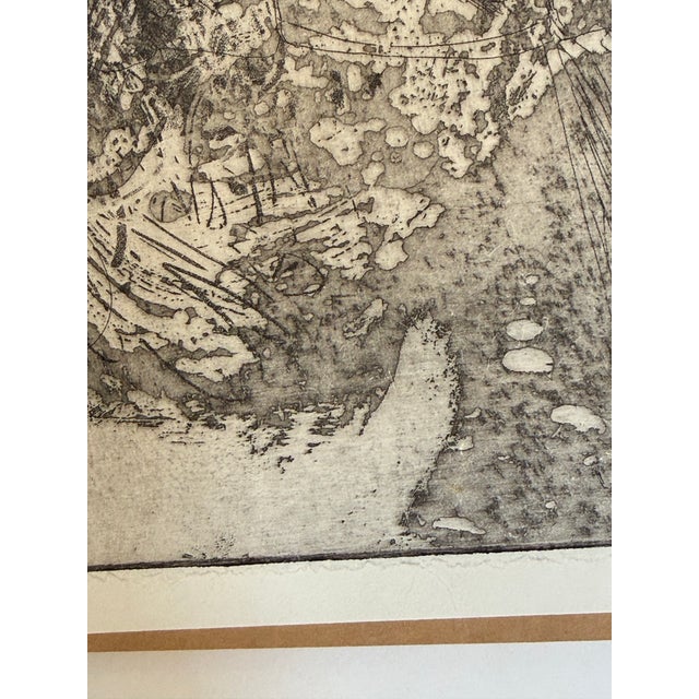 Mid 20th C. Surrealist Original Etching of Playful Beasts For Sale - Image 4 of 9