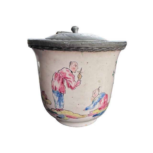 Antique Earthenware Inkwell by Veuve Perrin, 1700s For Sale - Image 10 of 10
