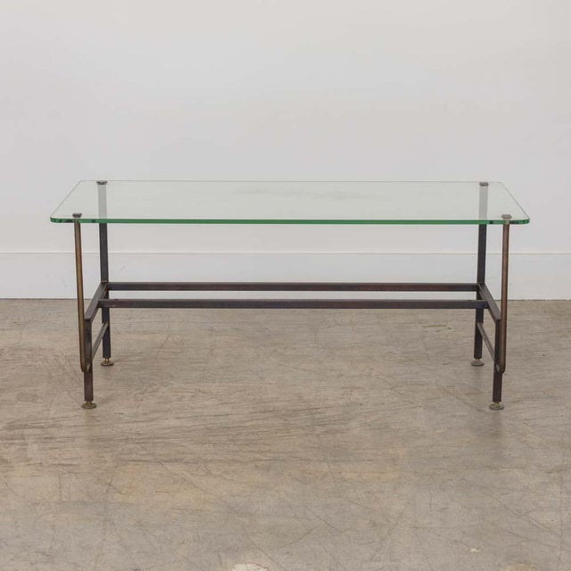 1940s 1940s French Iron and Glass Coffee Table For Sale - Image 5 of 14