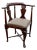 Mahogany Queen Anne Corner Chair Us Bicentennial Commemorative 70s For Sale
