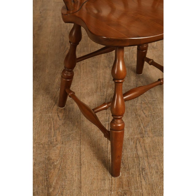 Pennsylvania House Vintage Set of Three Cherry Windsor Chairs For Sale - Image 9 of 18