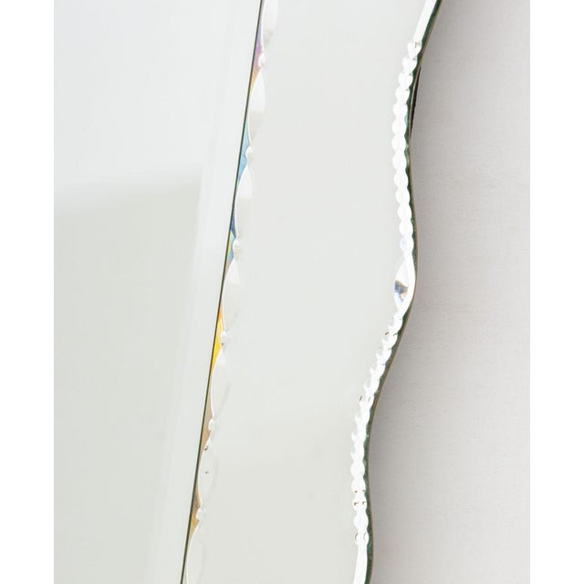 Late 20th Century Vintage Venetian Style Framed Beveled Glass Mirror For Sale - Image 5 of 8