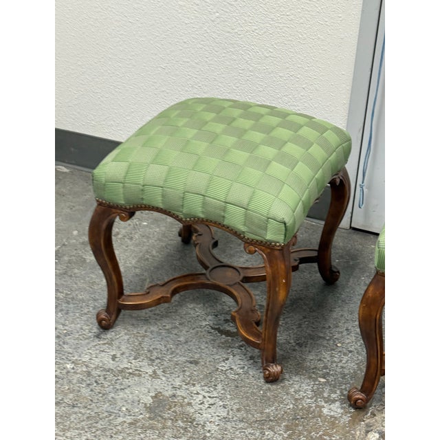 Minton-Spidell Gerard Stools, Pair For Sale In San Francisco - Image 6 of 12