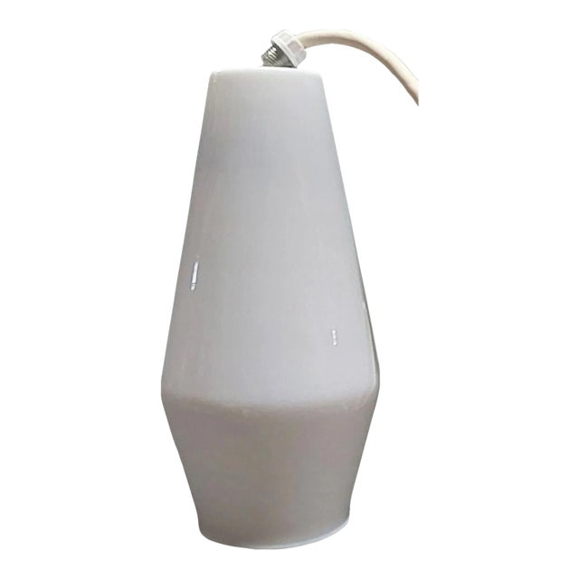 Vintage 1960s Mid-Century Modern Moe Light Star Light Thomas Industries White Glass Shade For Sale