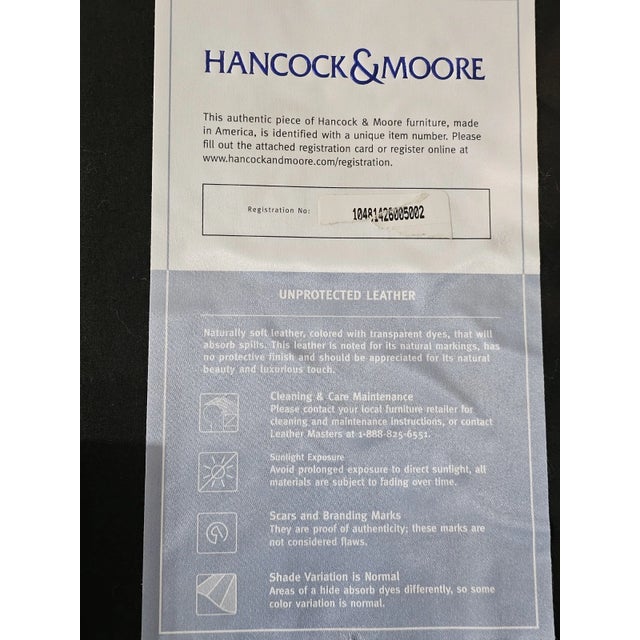 Animal Skin Late 20th Century Hancock & Moore Brown Suede Leather Footstool Ottoman Animal Print Fabric For Sale - Image 7 of 7